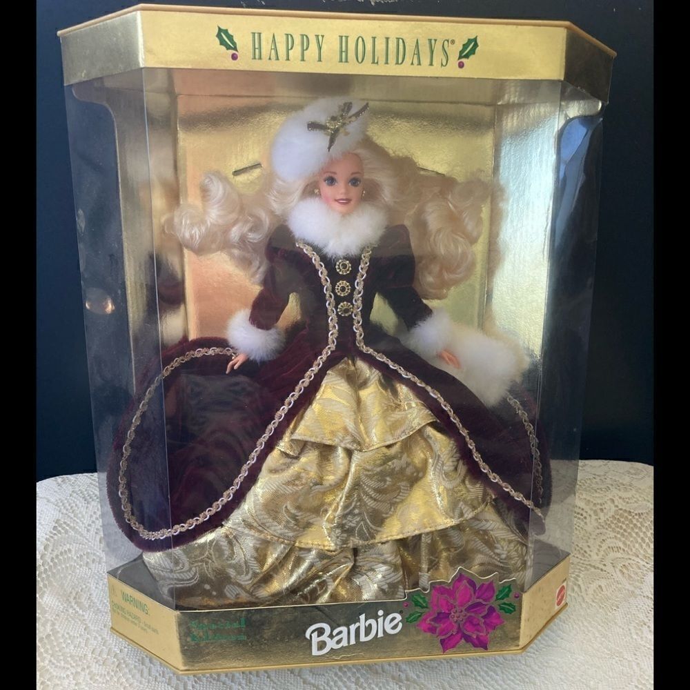 1996 Barbie HAPPY HOLIDAYS BARBIE Vintage NIB